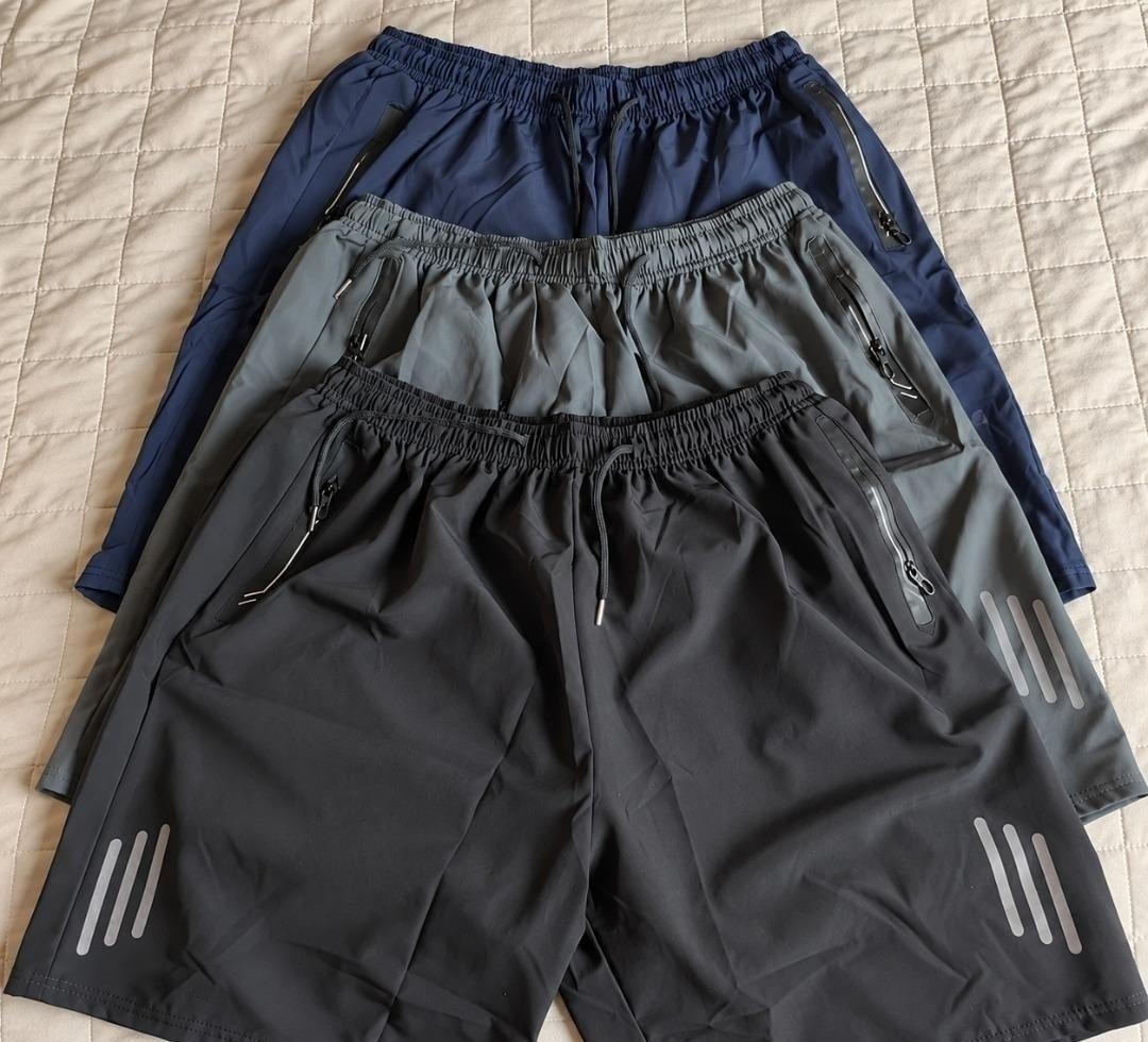 Kit com 3 Bermuda Short Tactel Secagem Rápida