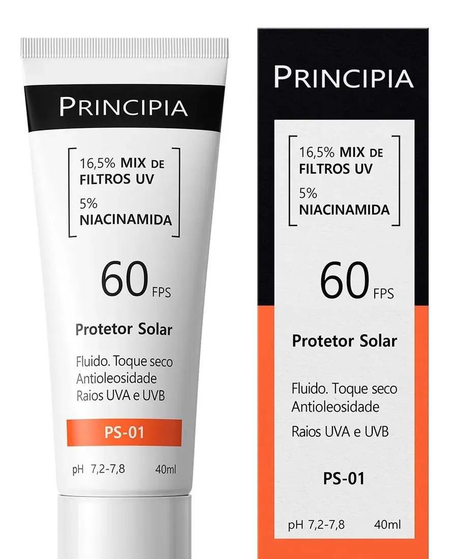 Principia PS-01 Protetor Solar Facial FPS 60 40 ml