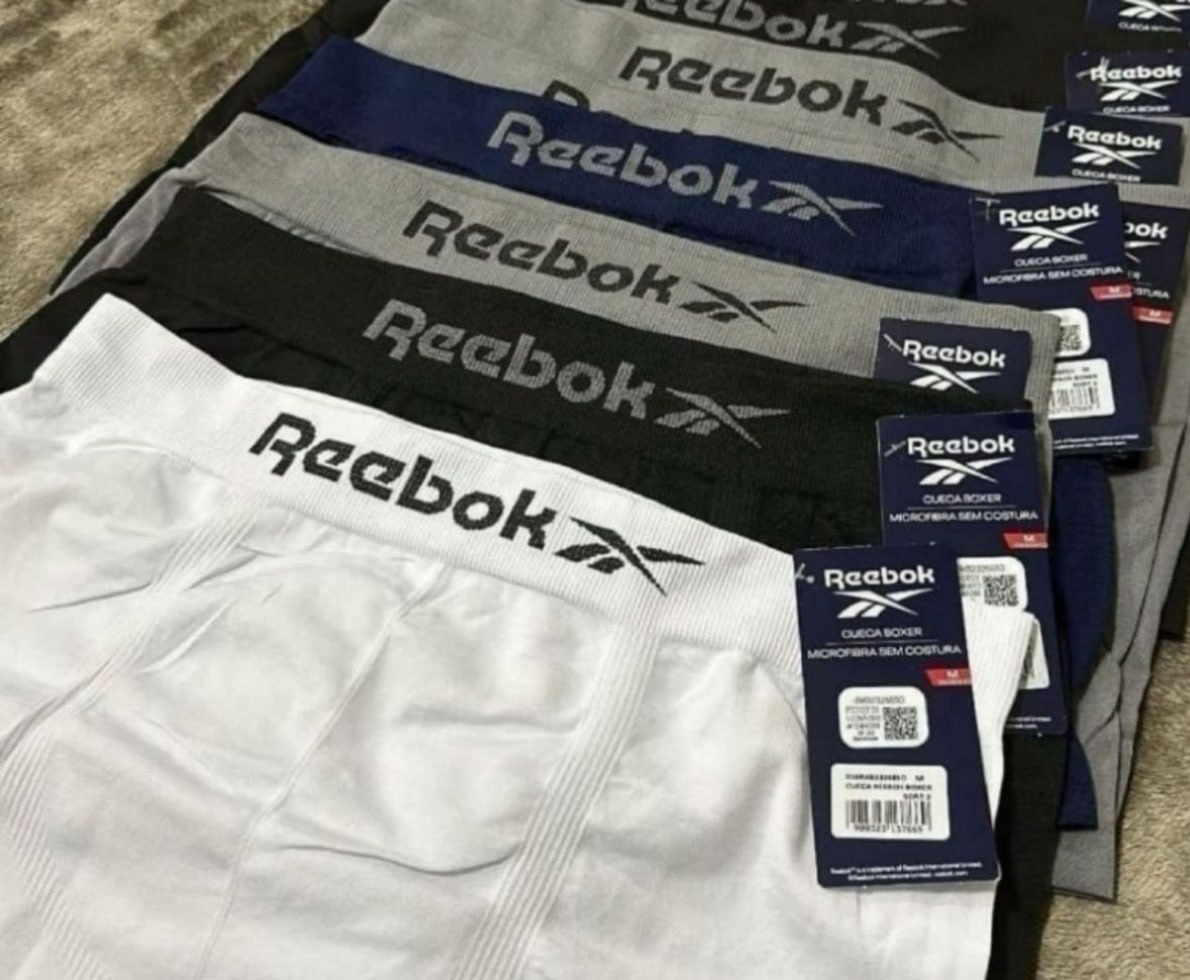 Kit 6 Cuecas Boxer Classic Reebok