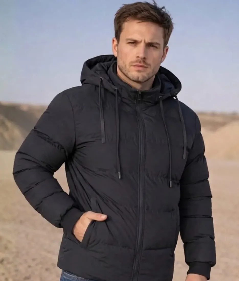 Jaqueta Masculina Blusa Bobojaco Impermeável Puffer Nylon Nf