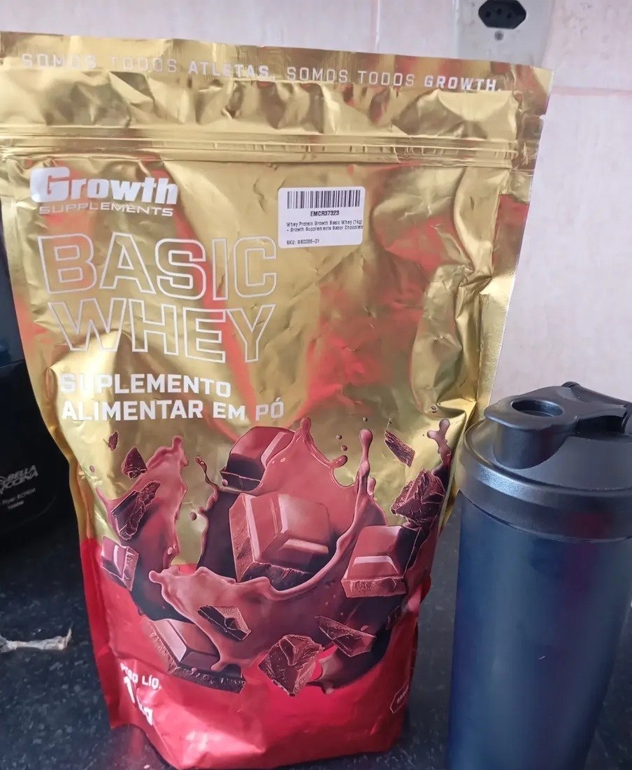 Basic Whey 1kg Growth Supplements - Chocolate