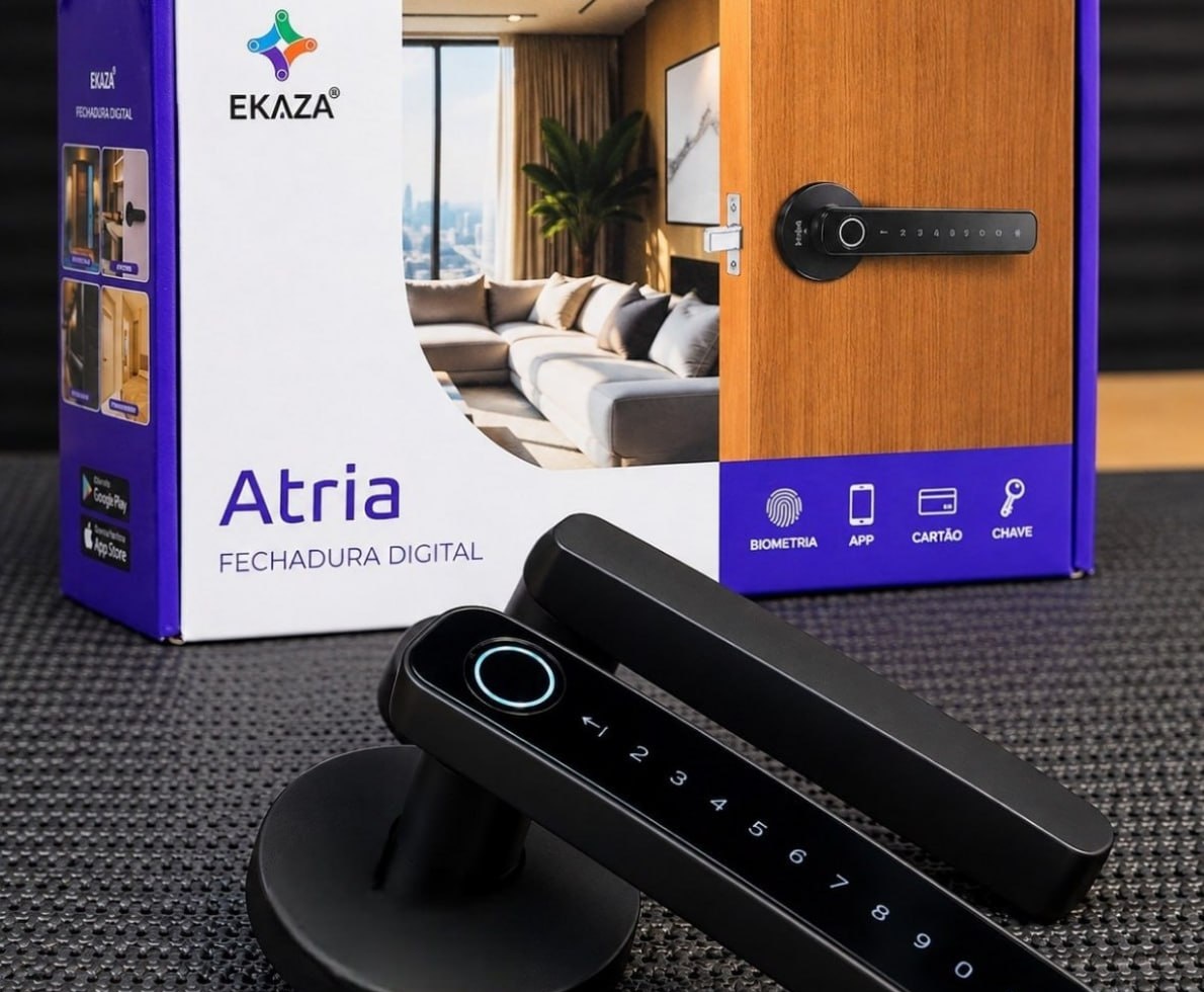 Fechadura Digital Biométrica Inteligente Ekaza Atria