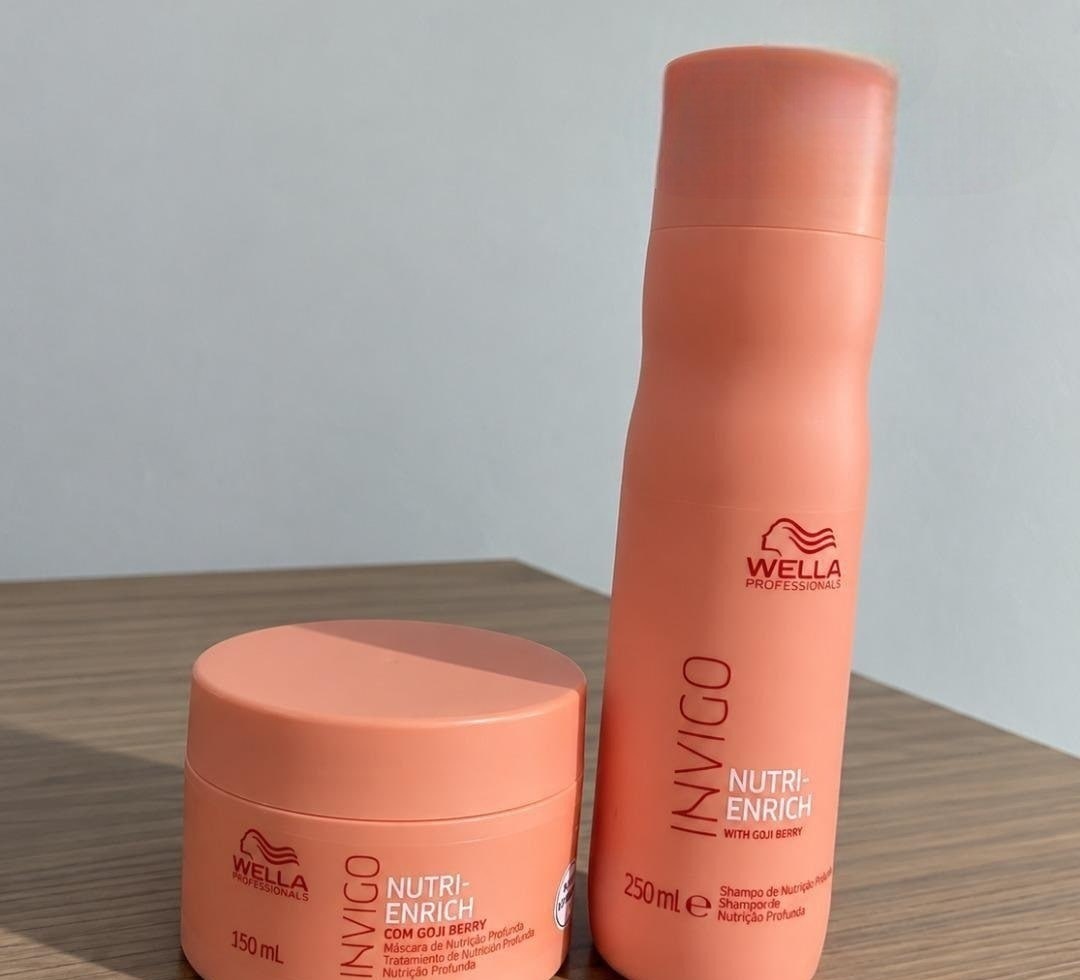 Kit Wella Invigo Nutri Enrich Shampoo 250ml  Máscara 150ml