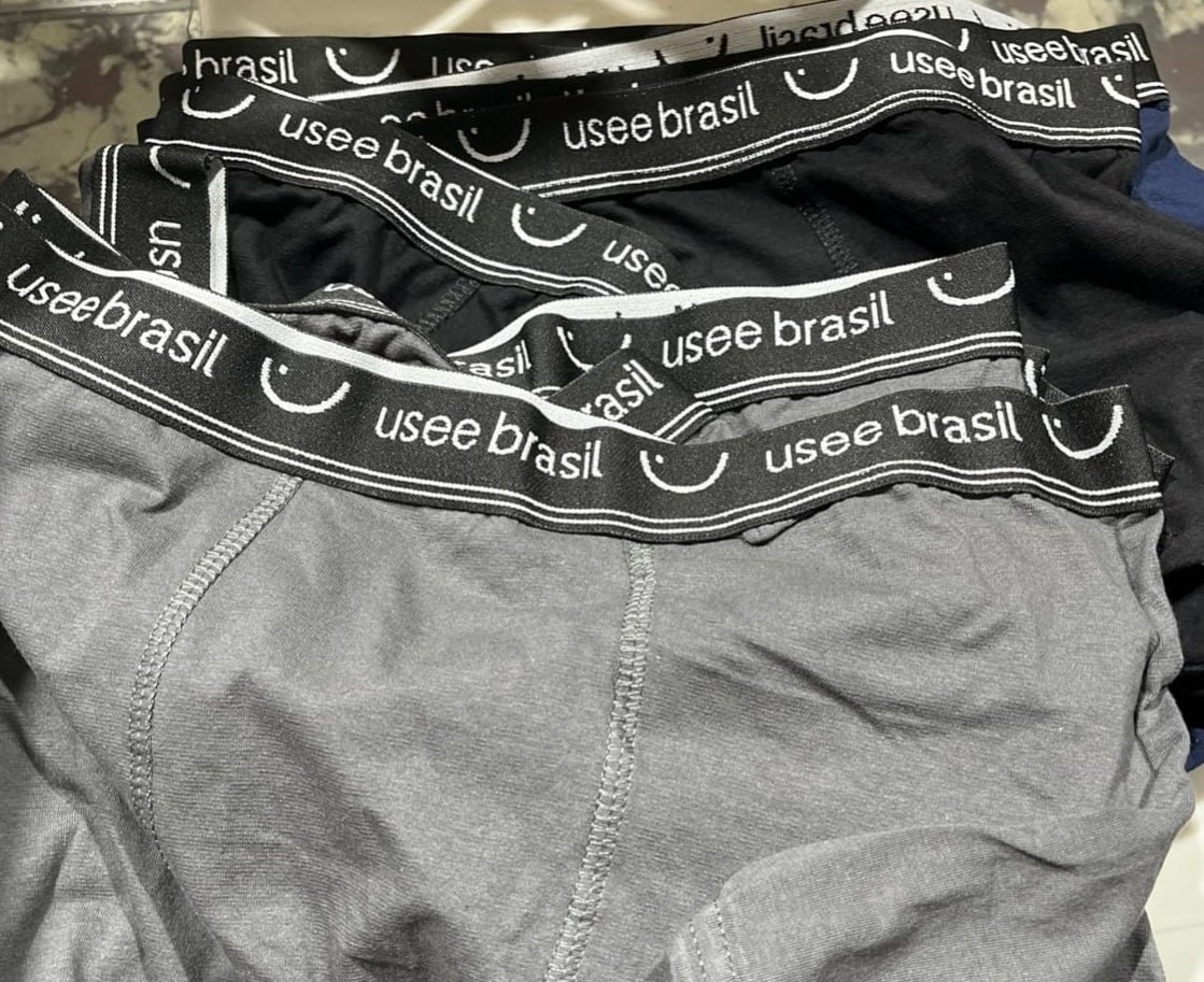 Kit 10 Cuecas Boxer Algodão Usee Brasil
