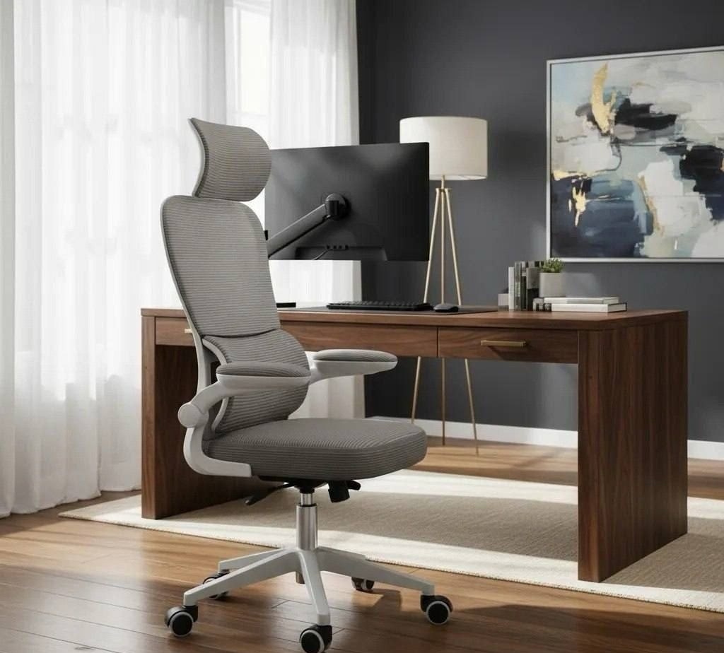 Cadeira Escritório Ergonômica Genebra G500 Luvinco Cor Cinza
