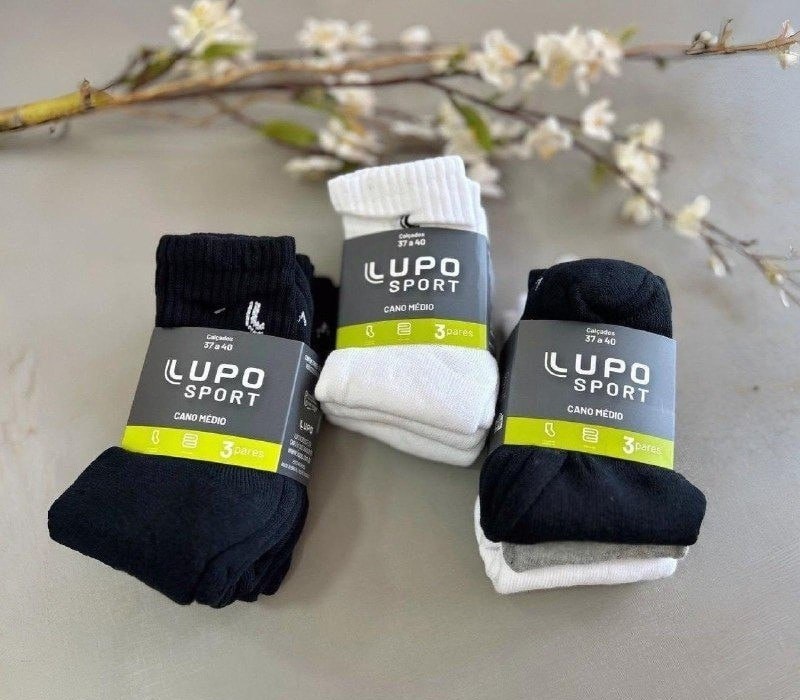 Kit 10 Pares De Meia Lupo Soquete Invisível Sport