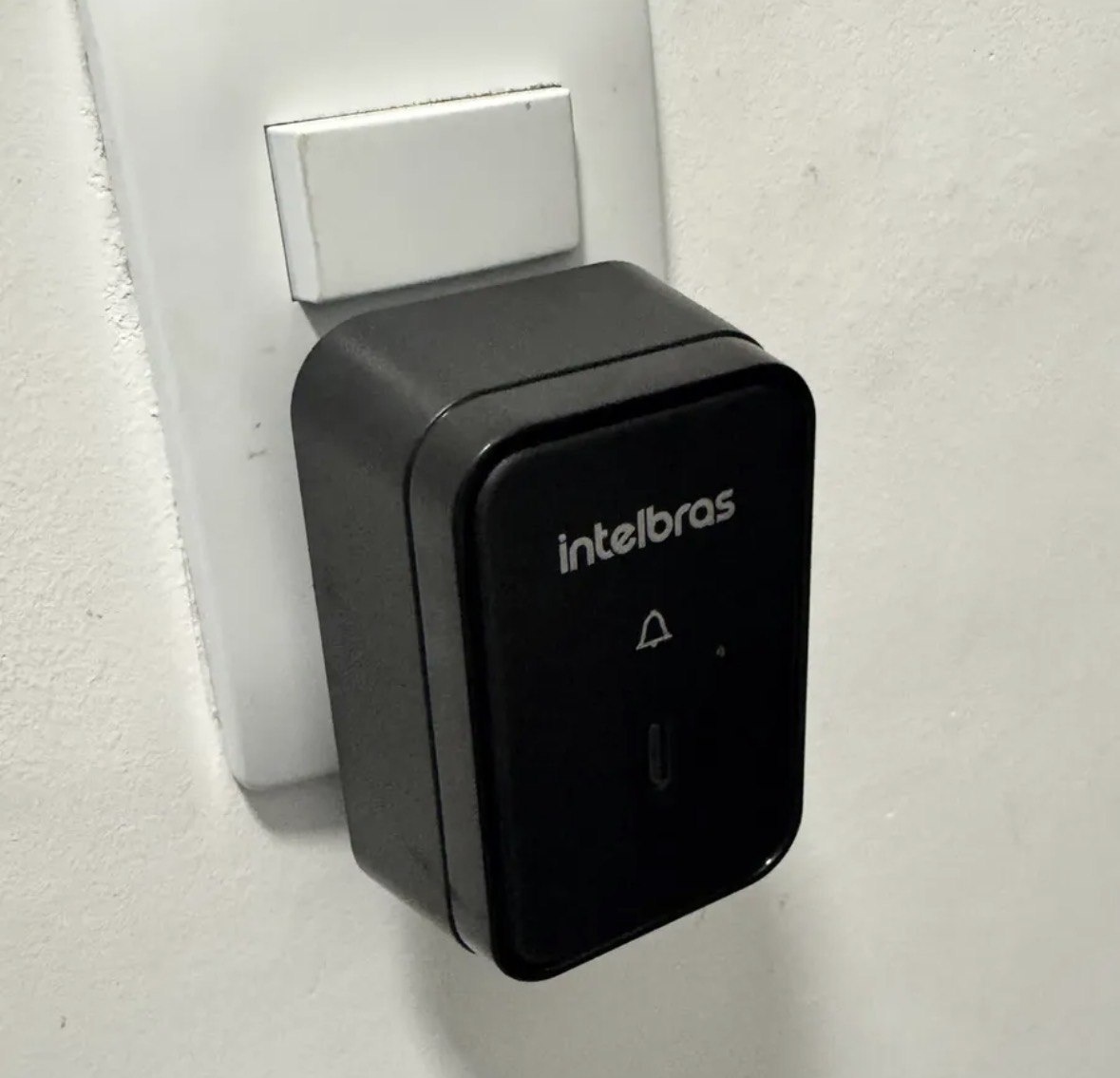 Campainha Sem Fio Intelbras Cib 101s Com Bateria - Cor Preta