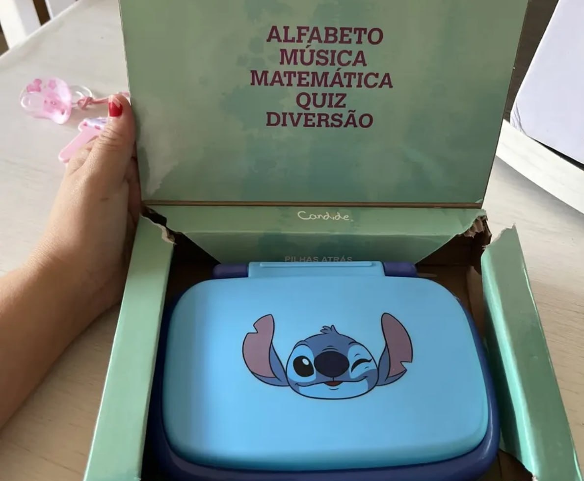 Laptop Infantil Bilíngue Candide Disney Stitch