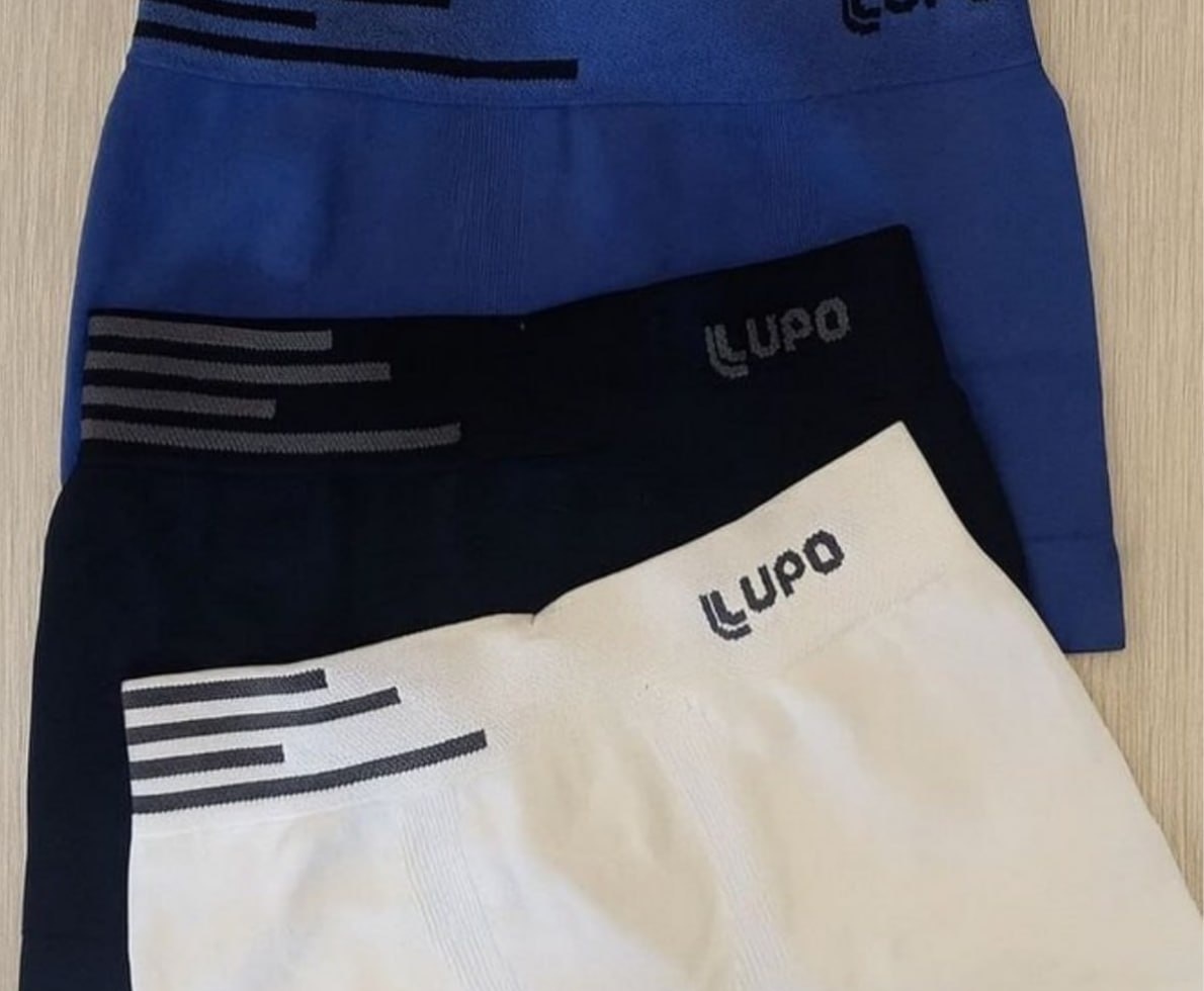 Kit 6 Cuecas Lupo Boxer Poliamida Sem Costura