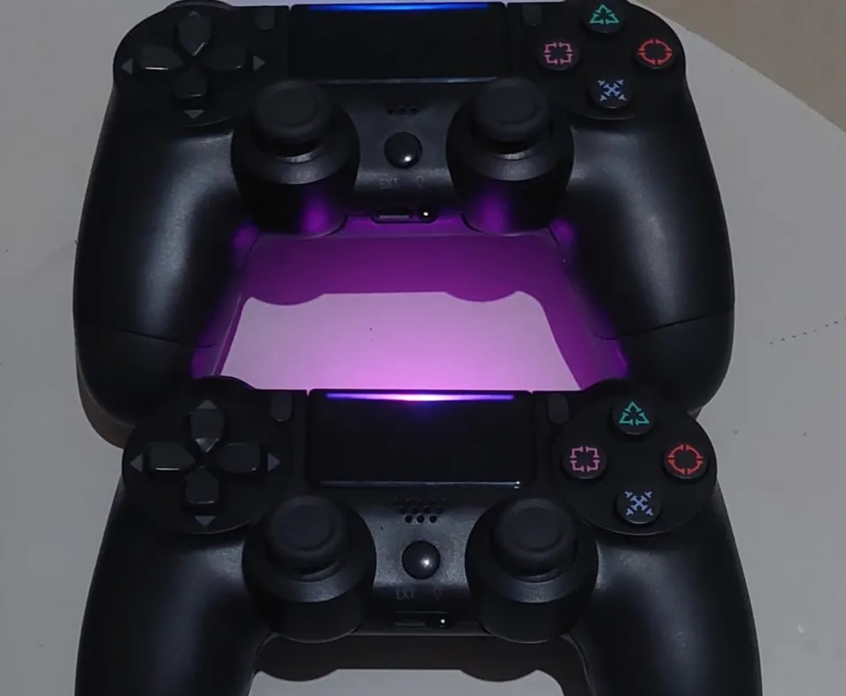 Kit 2 Controle Para Ps4 Sem Fio Redfin