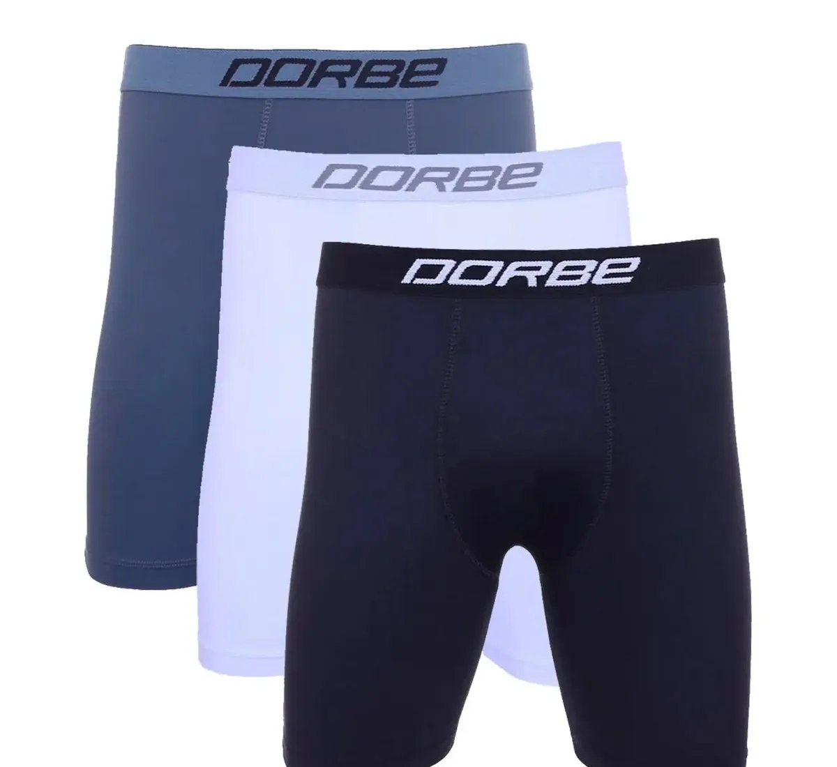 Kit 3 Cuecas Poliamida Long Leg Dorbe Comprida