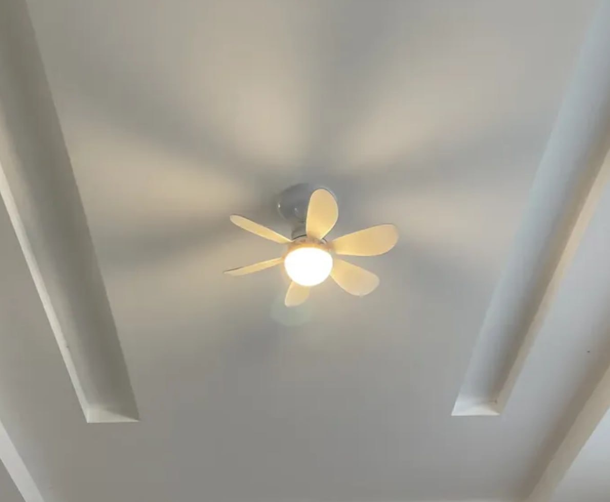 Lâmpada Led Com Ventilador De Teto