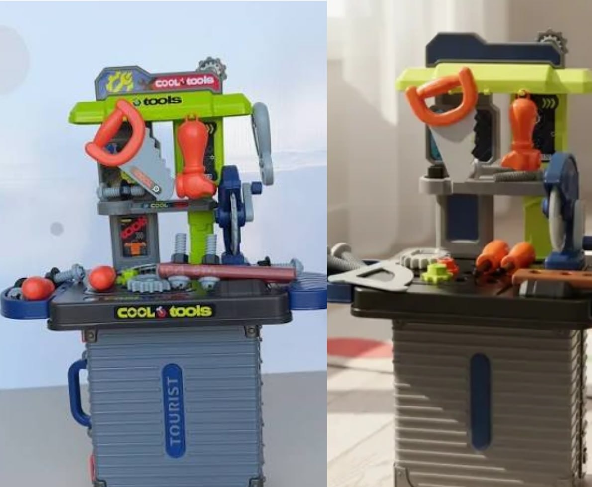 Maleta De Ferramentas Infantil Mini Bancada 31pç Maxi Toys