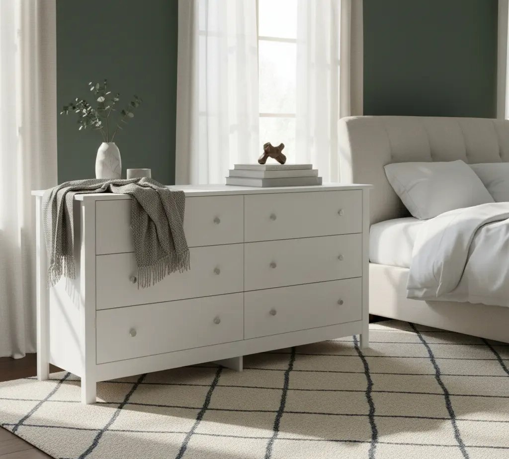 Cômoda Ditália 6 Gavetas Dm-221 Branco Br
