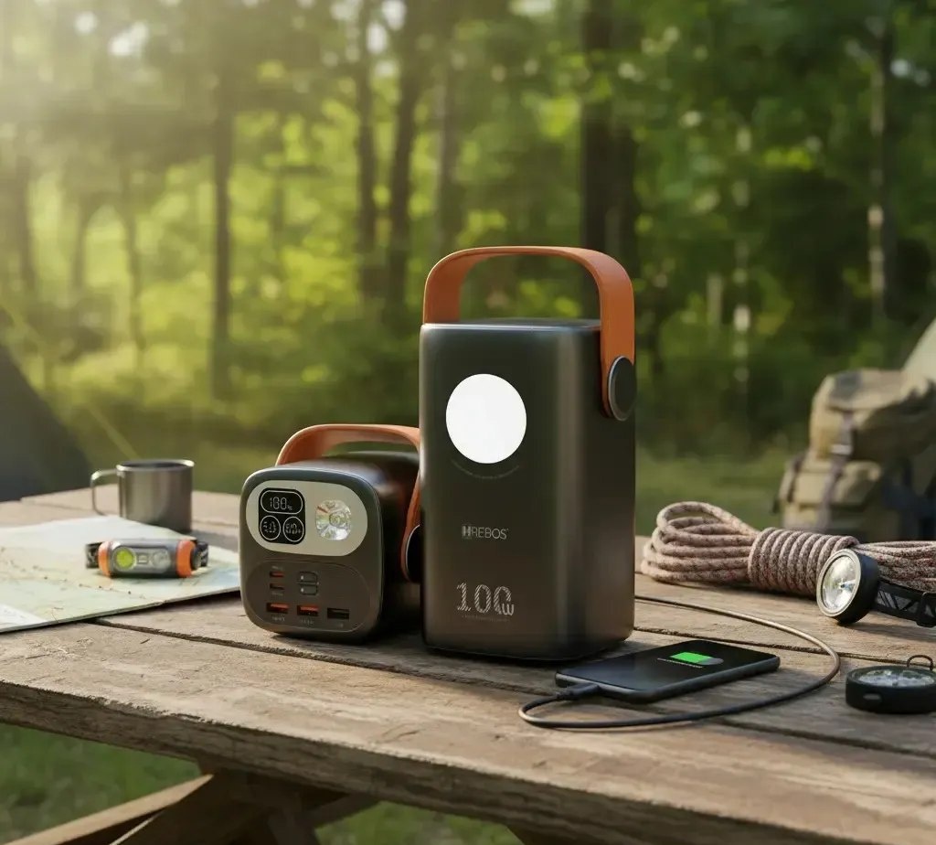 Power Bank Hrebos 60.000mah 100w Pb-997 Para - Starlink Mini Preto