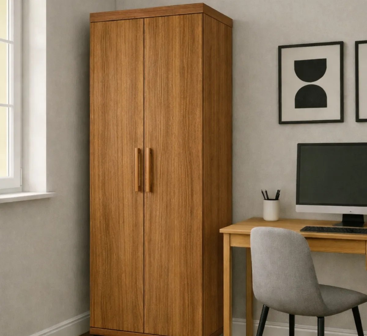 Armário Multiuso Mdf 2 Portas 189x55cm Cozinha