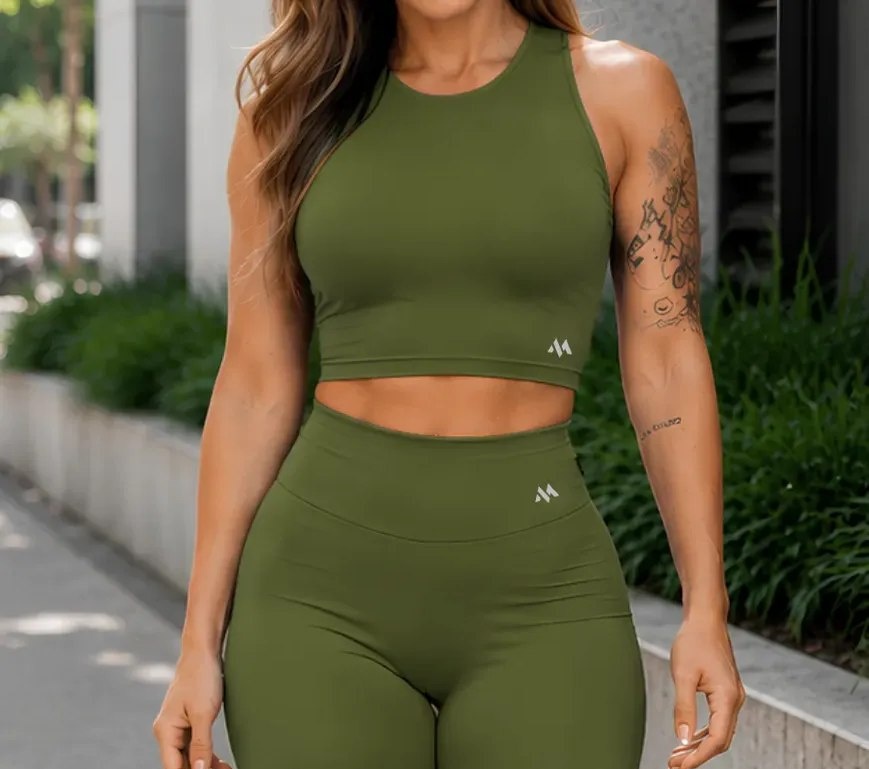 Conjunto Bermuda Feminino Academia Blackout Zero Transparência