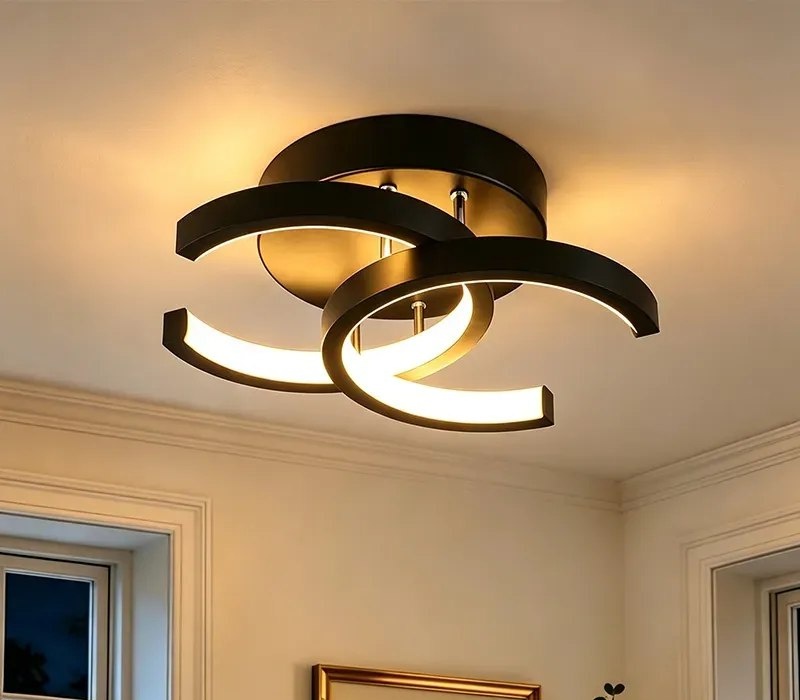 Luminária de Teto Moderna Lustre Sala Pendentes LED 3 em 1