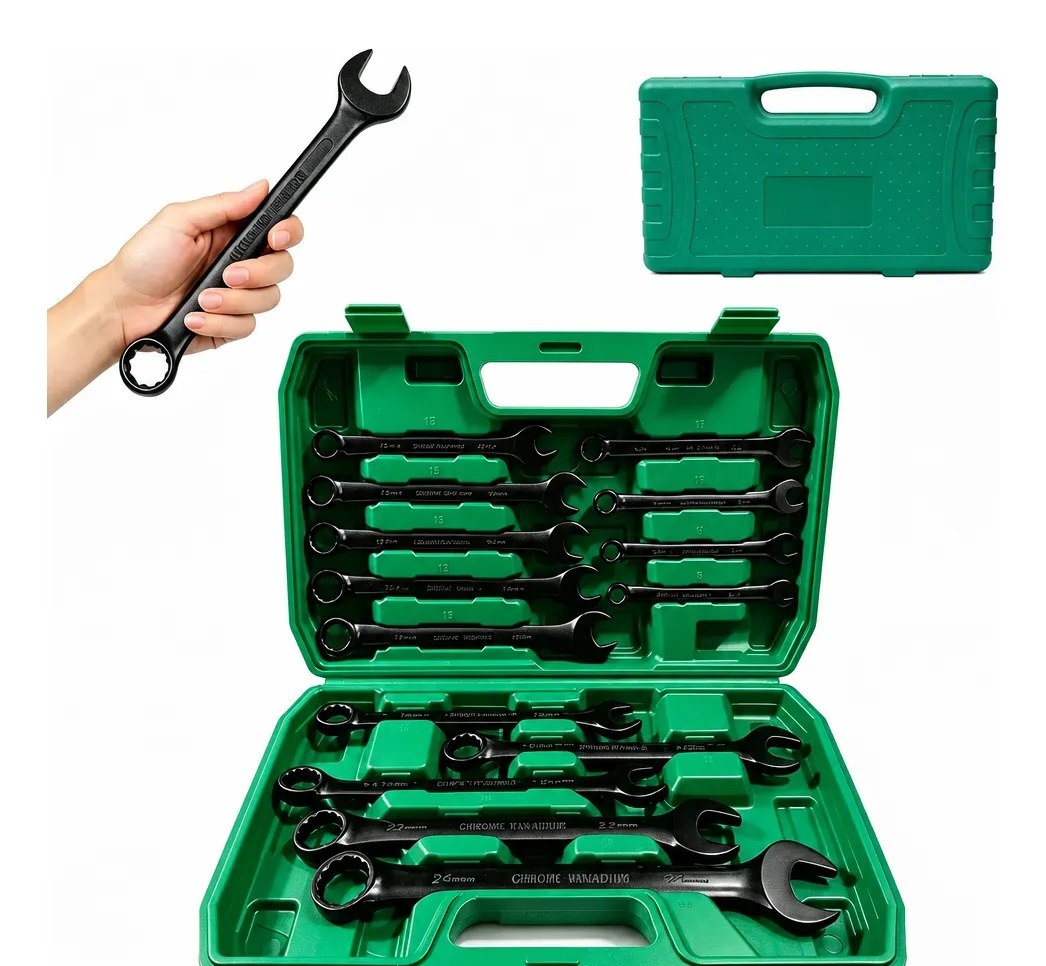 Jogo Chave Combinada Profissional 8 A 24 Mm Com Maleta 14pcs