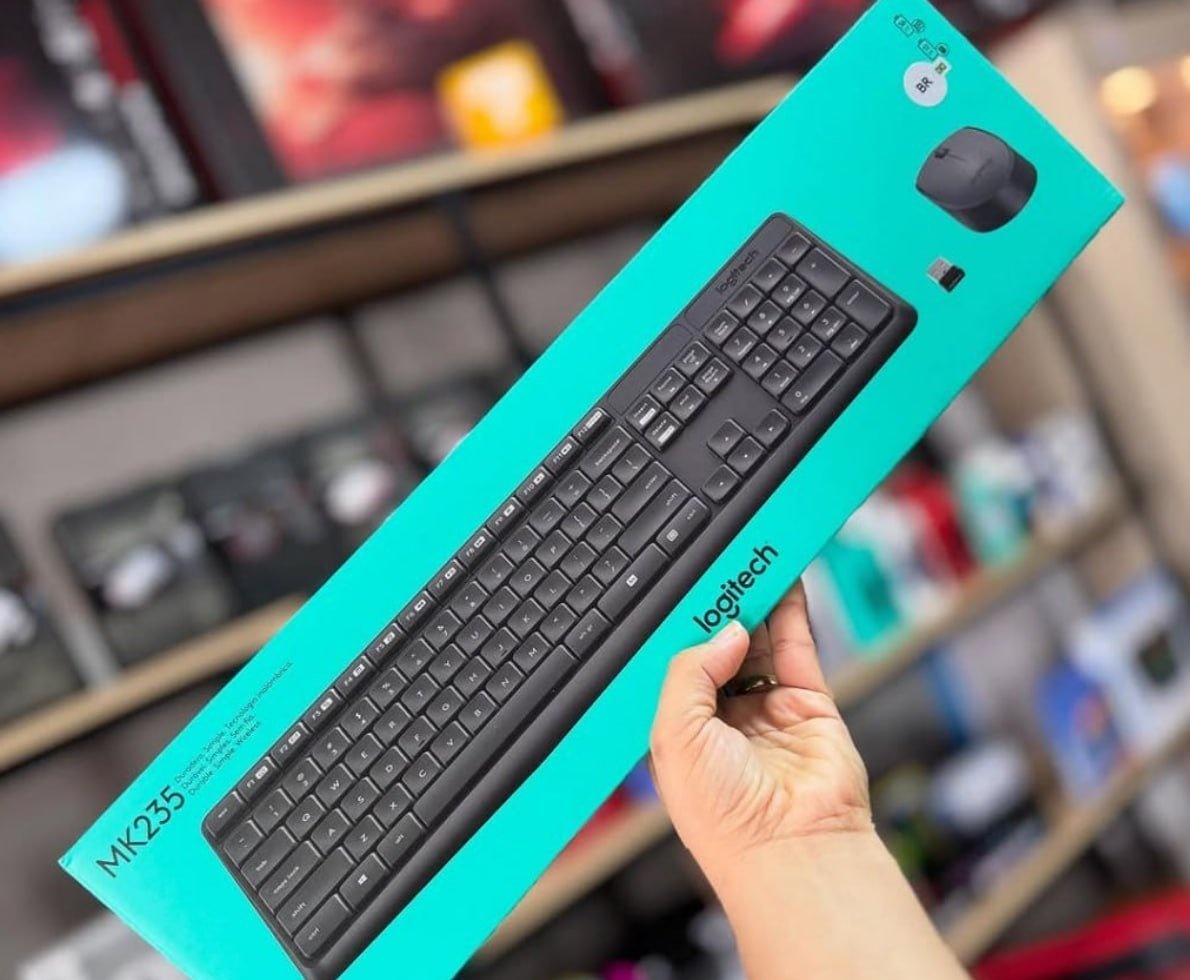 Combo Teclado e Mouse sem fio Logitech MK235