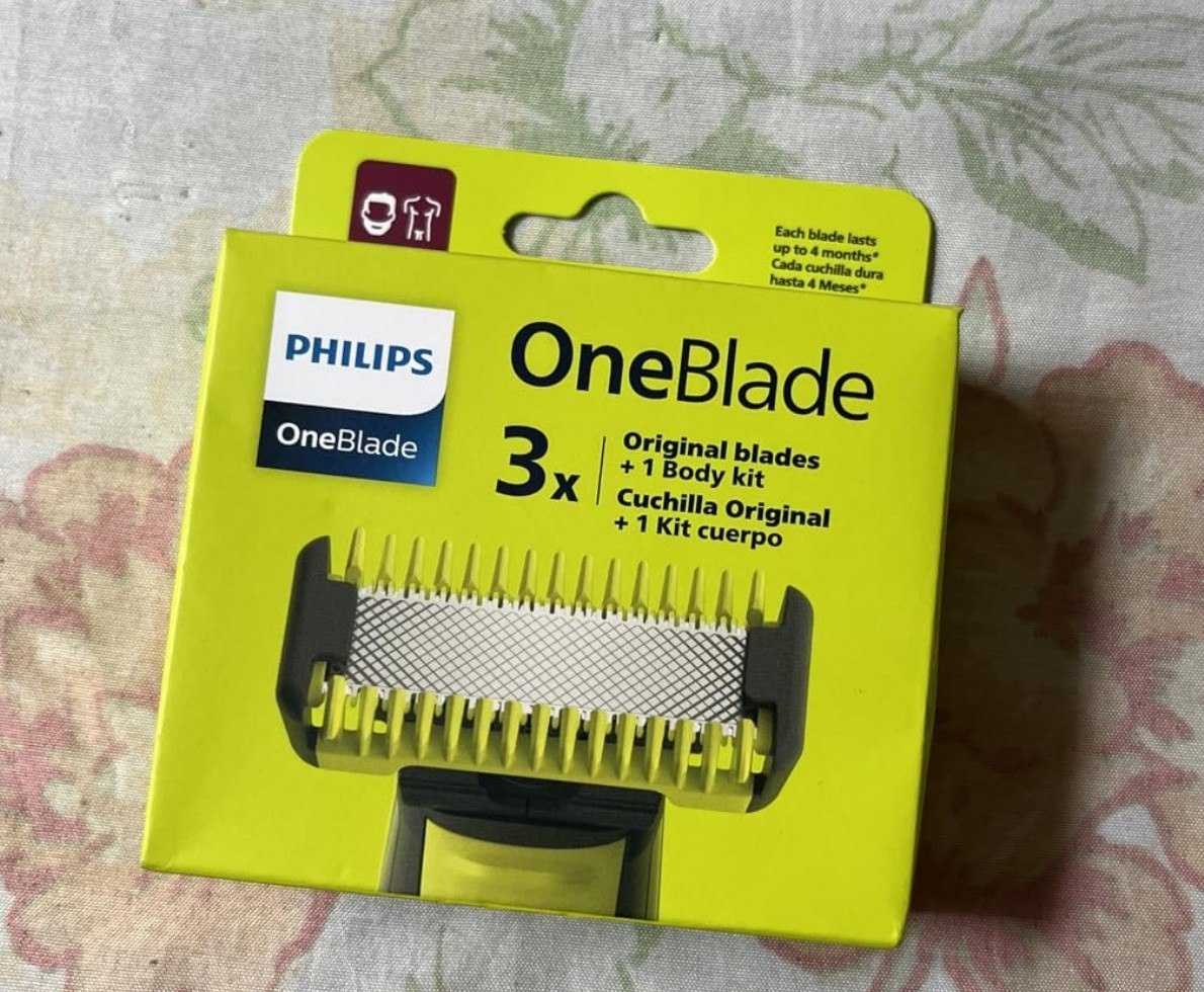 Lâminas de Reposição Originais Philips OneBlade - 3 unidades