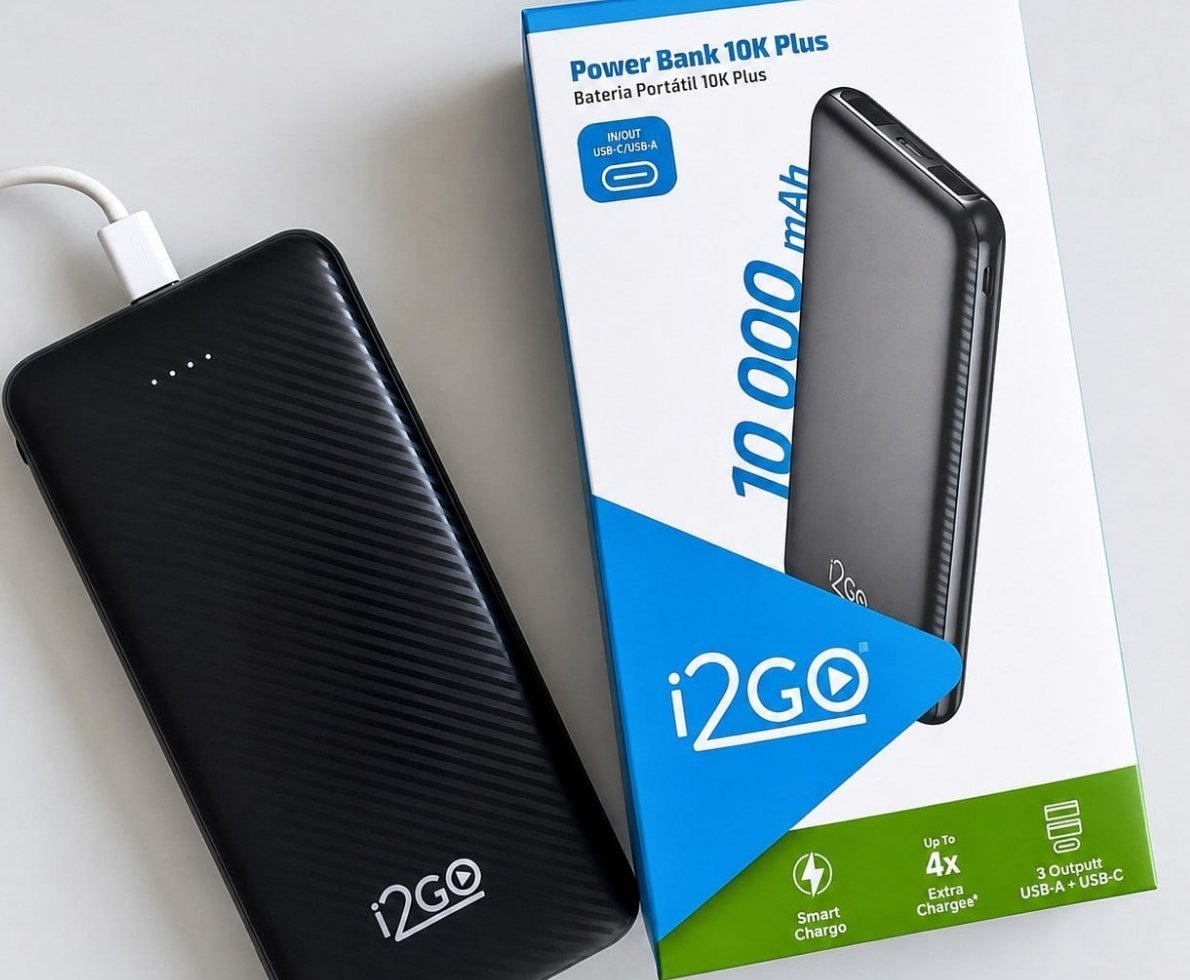 Carregador Portátil Power Bank I2GO 10.000mAh