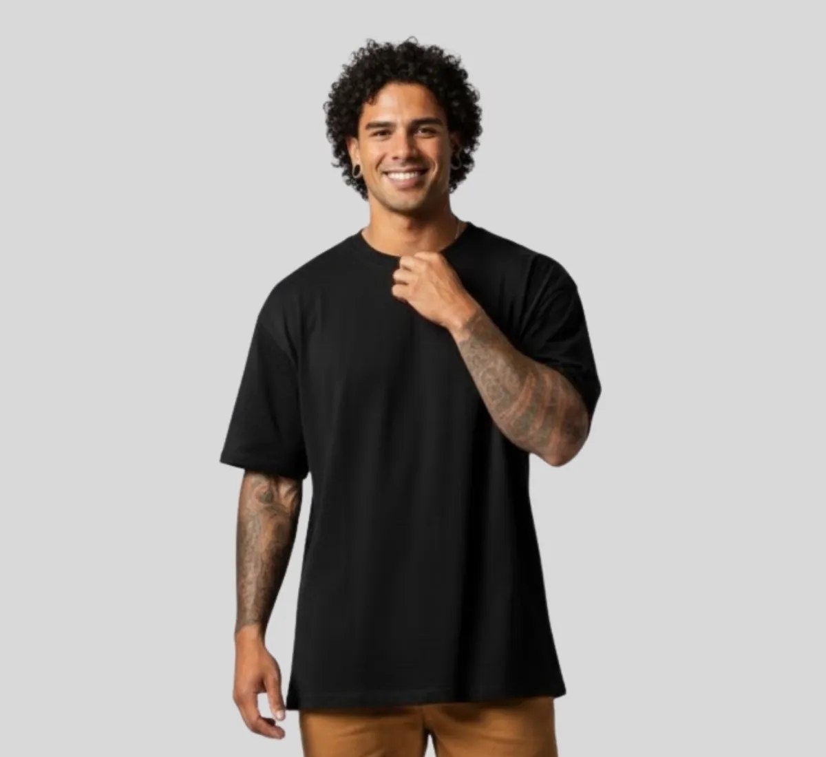 Camiseta Oversized 100 Algodão Penteado 30.1 Premium