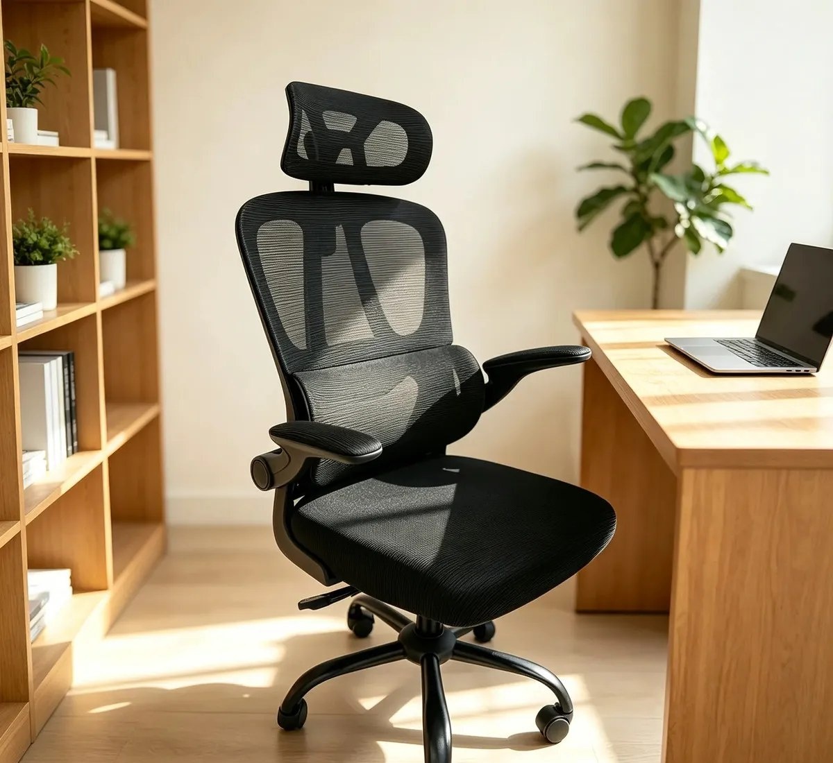 Cadeira Ergonômica Mesh Preta Para Escritório