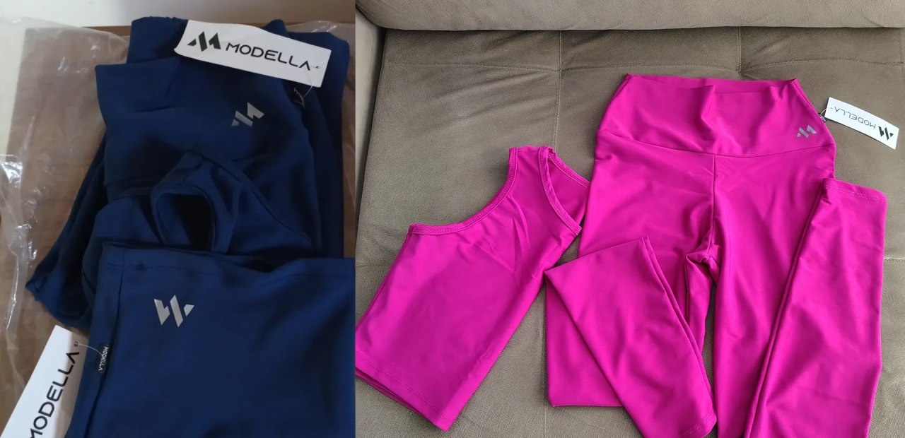 Conjunto Suplex Blackout Legging e Cropped Modella