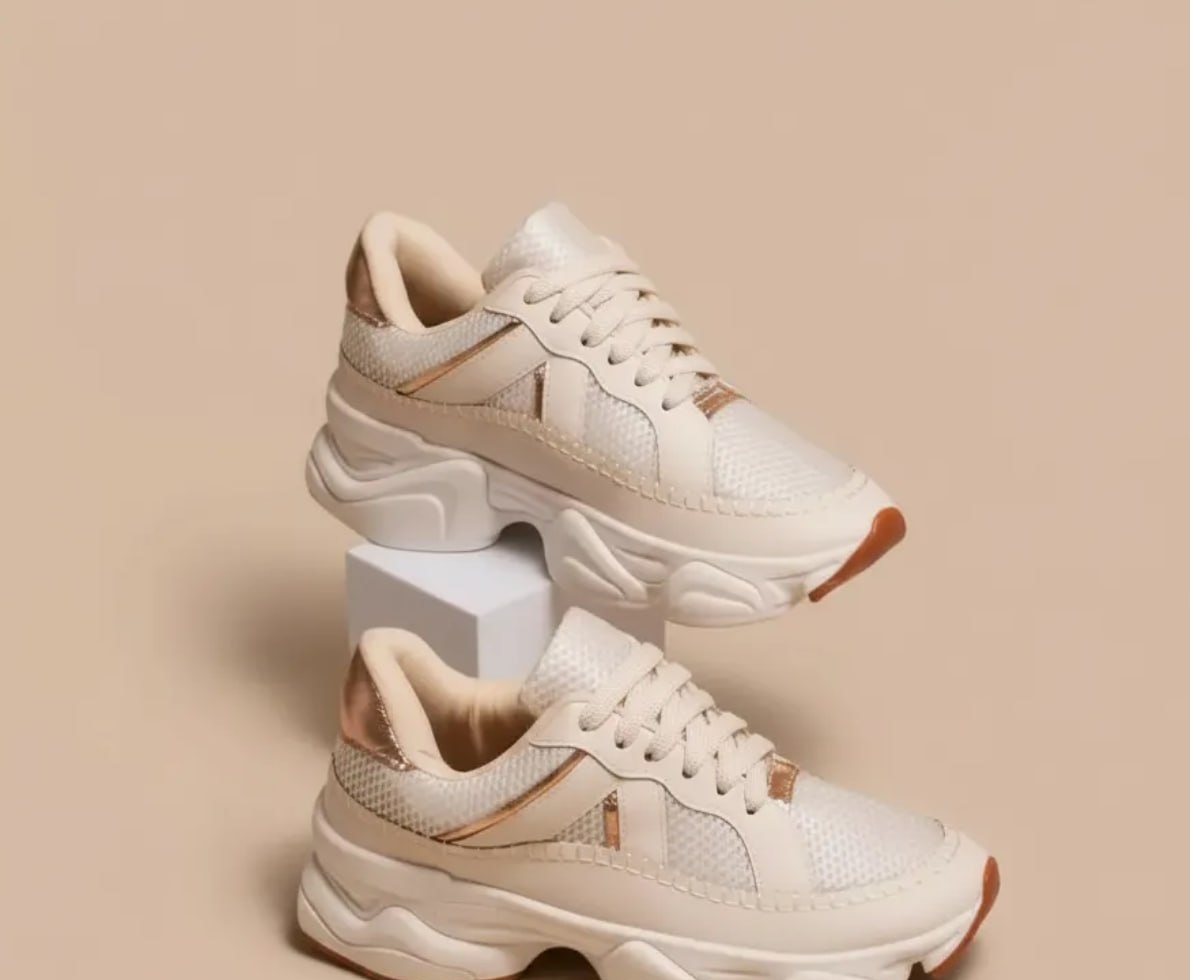 Tênis Plataforma Casual Chunky