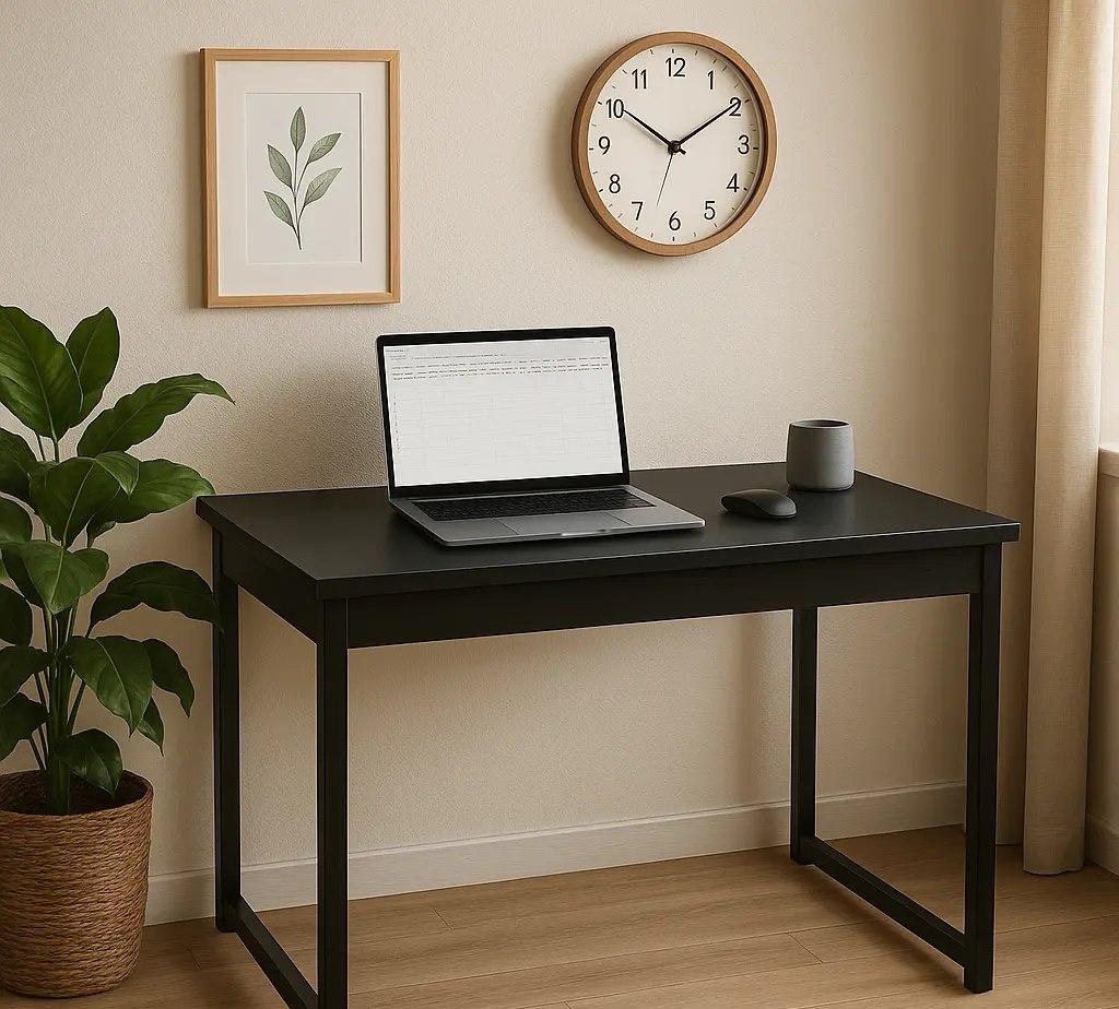 Mesa Home Office Escrivaninha Industrial variações de cores disponíveis