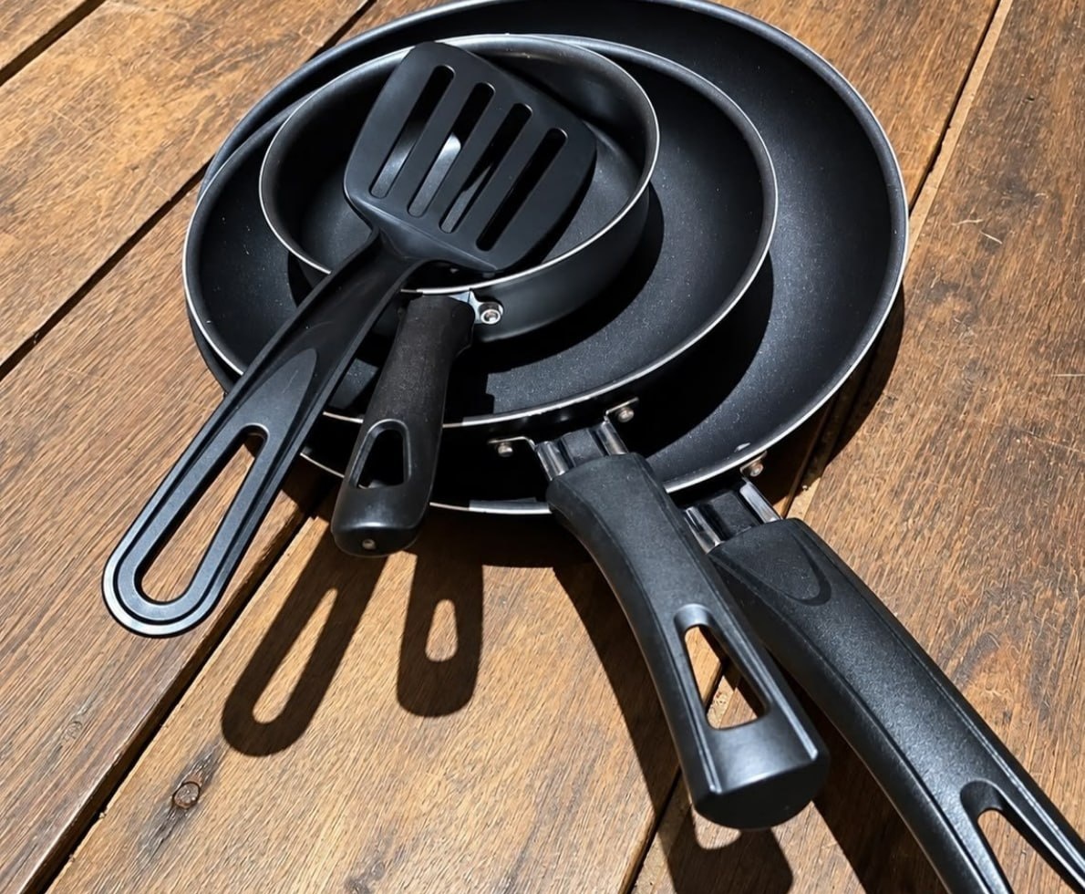 Conjunto De Frigideira 3 Pçs Antiaderente Techflon