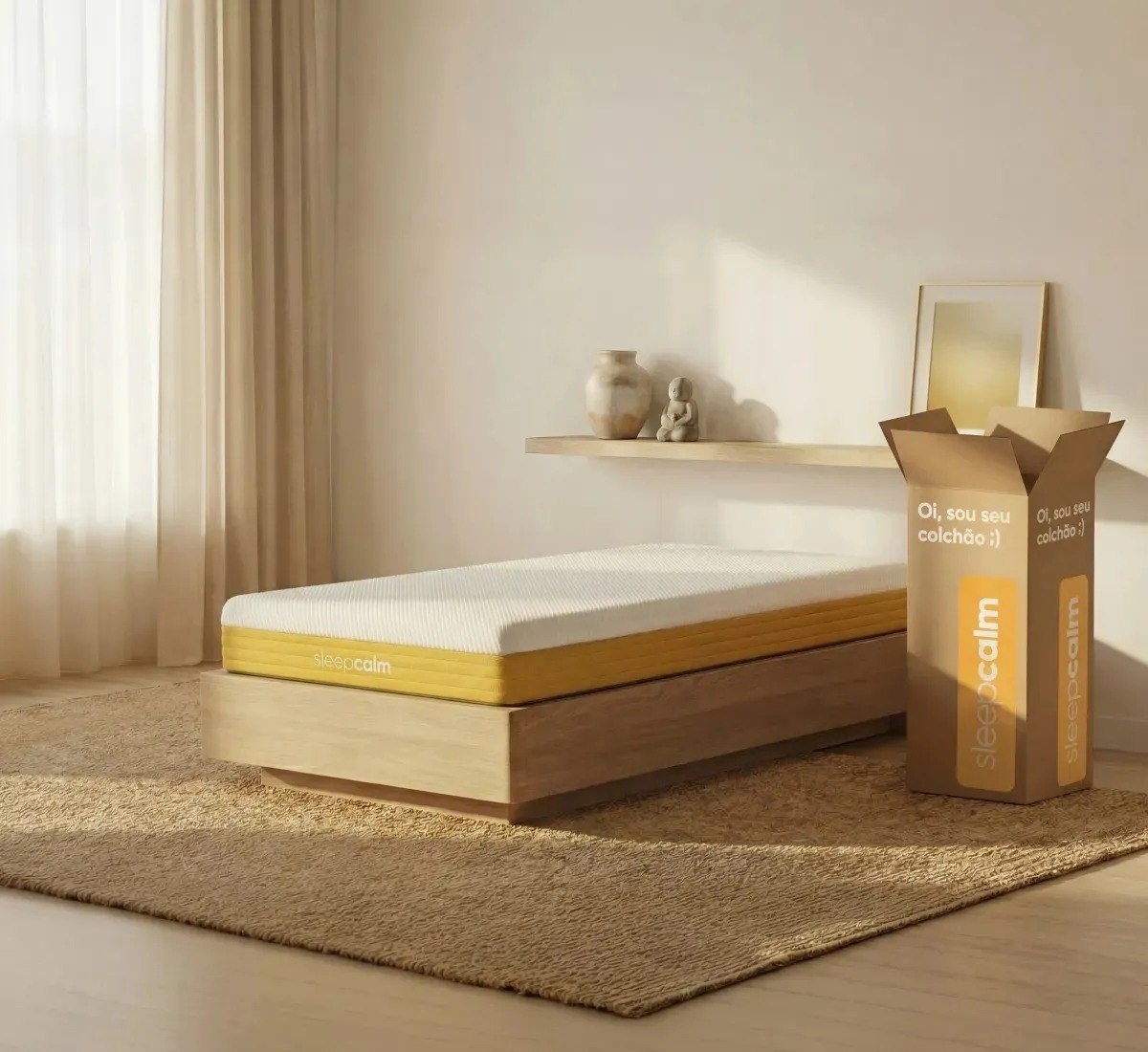 Colchão Sleepcalm Elemental Solteiro 88x188