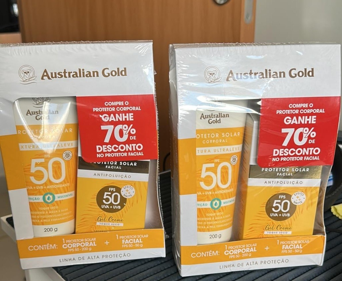 Promopack Protetor Solar Corporal e Facial Australian Gold FPS 50