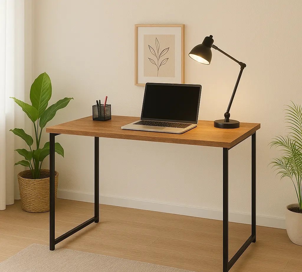 Escrivaninha Industrial 90cm Mesa Estudo Aparador Aço