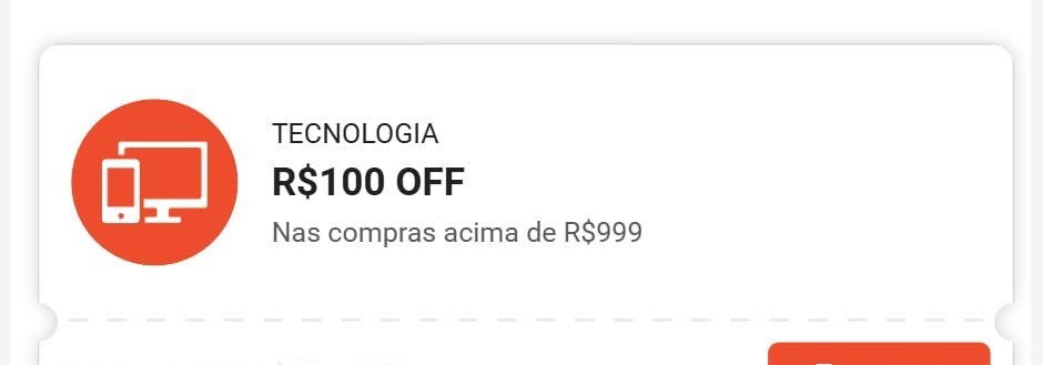 R 100 OFF em R 999