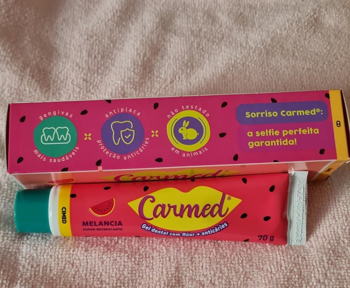 Carmed Gel Dental com Flúor Sabor Melancia 70g