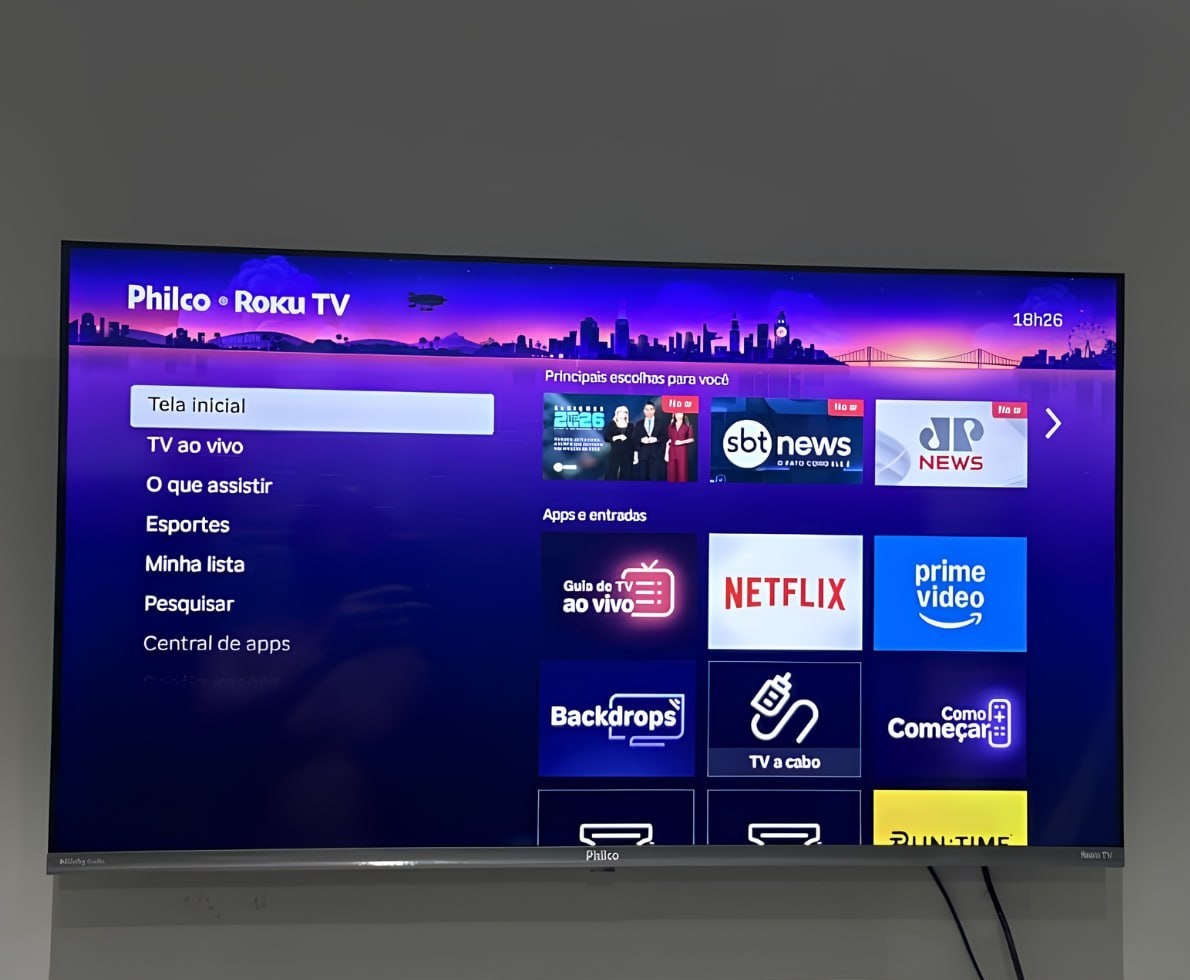 Smart TV 40 Philco Roku TV HDR10 Dolby Áudio