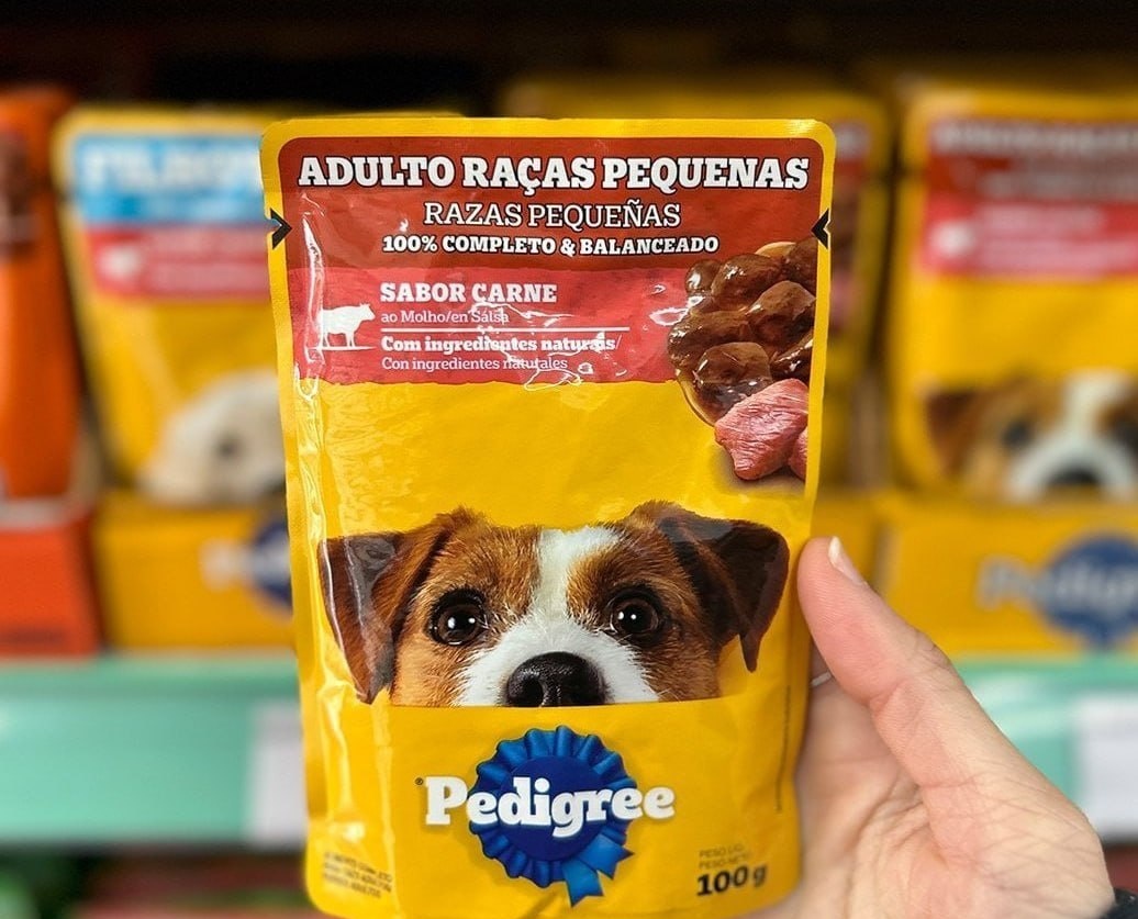 Pack Ração Úmida Pedigree Sachê Carne ao Molho - 18 uni.