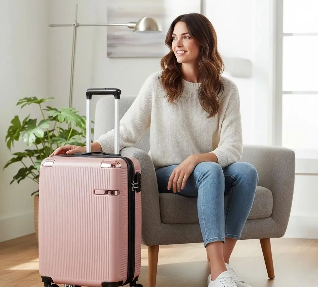 Mala Sweet Studio Para Viagem Bordo Pequena De Mão Com Rodas Removíveis Rosa Mala 2088