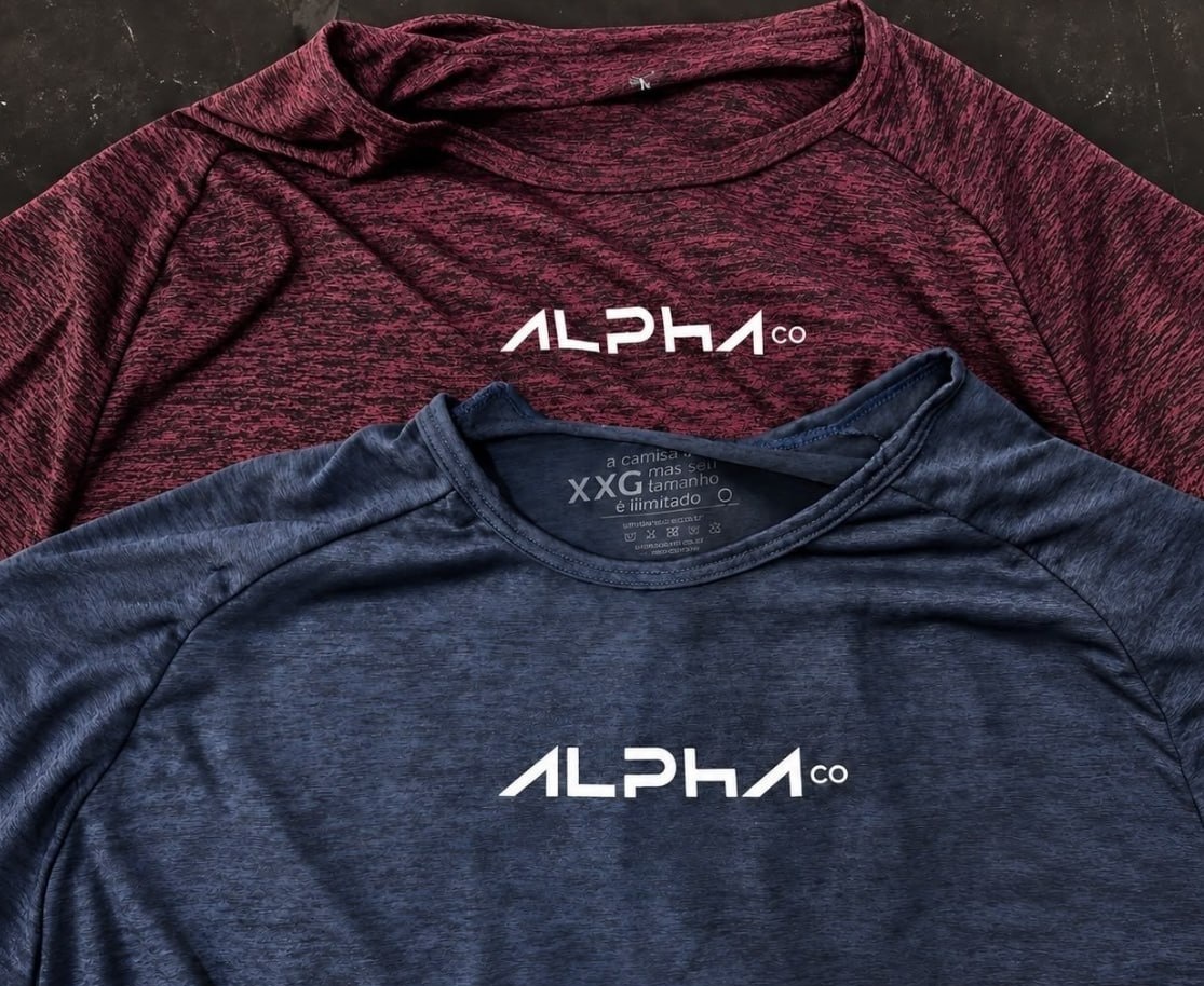 Kit 5 Camisetas New Fluid Mescla Dry Alpha