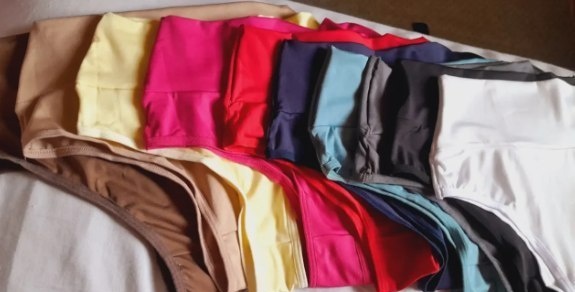 Kit Com 10 Calcinhas Cós Alto