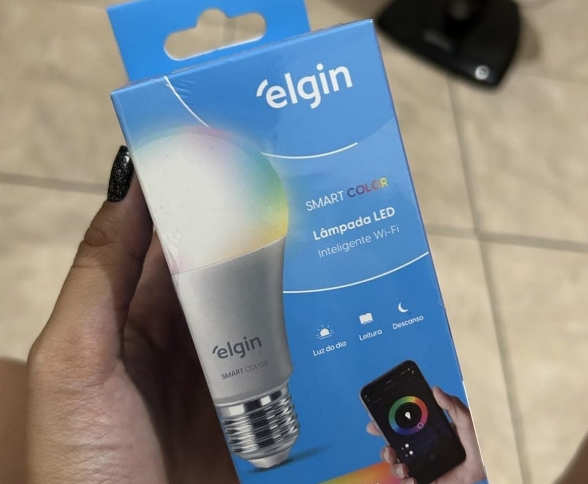 Lâmpada Inteligente Smart Color 10W Elgin RGB WiFi