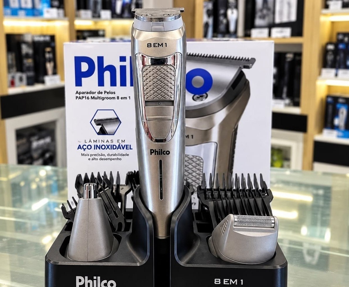 Aparador de Pelos Philco Multigroom 8 em 1
