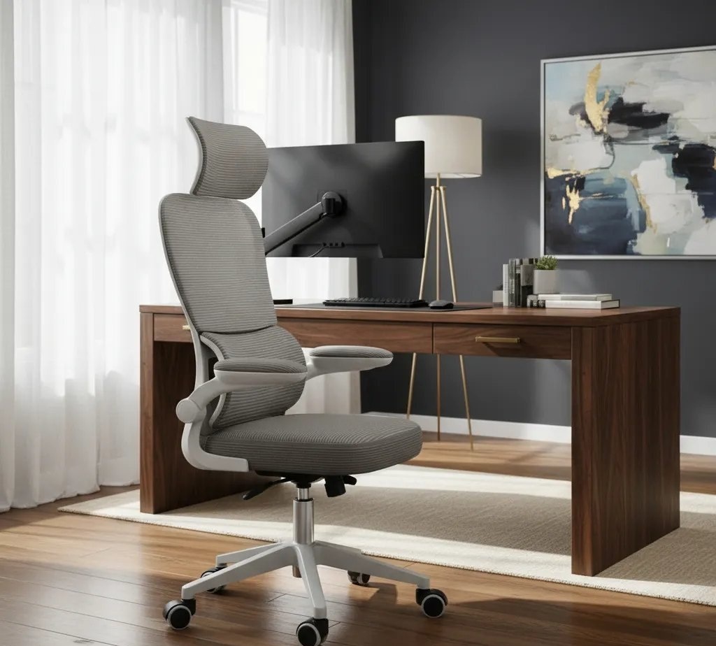 Cadeira Escritório Ergonômica Genebra G500 Luvinco Cor Cinza