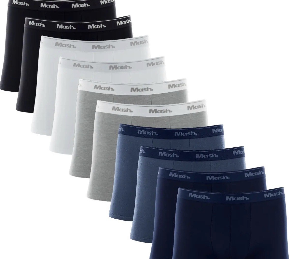 Kit 10 Cuecas Boxer Algodão Mash Box Masculina Adulto