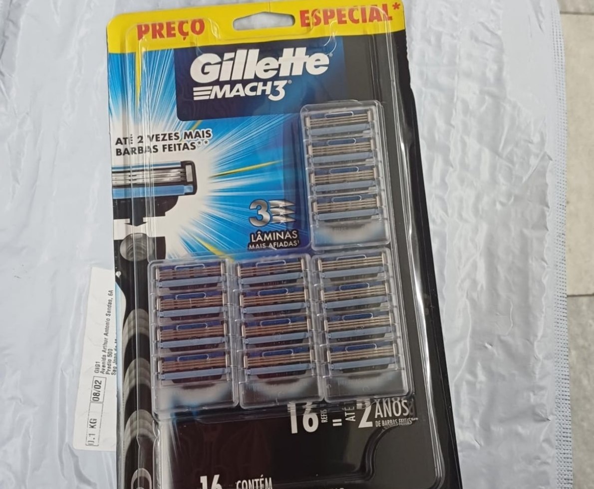 Gillette Mach3 - Refil Para Barbear 16 Unidades