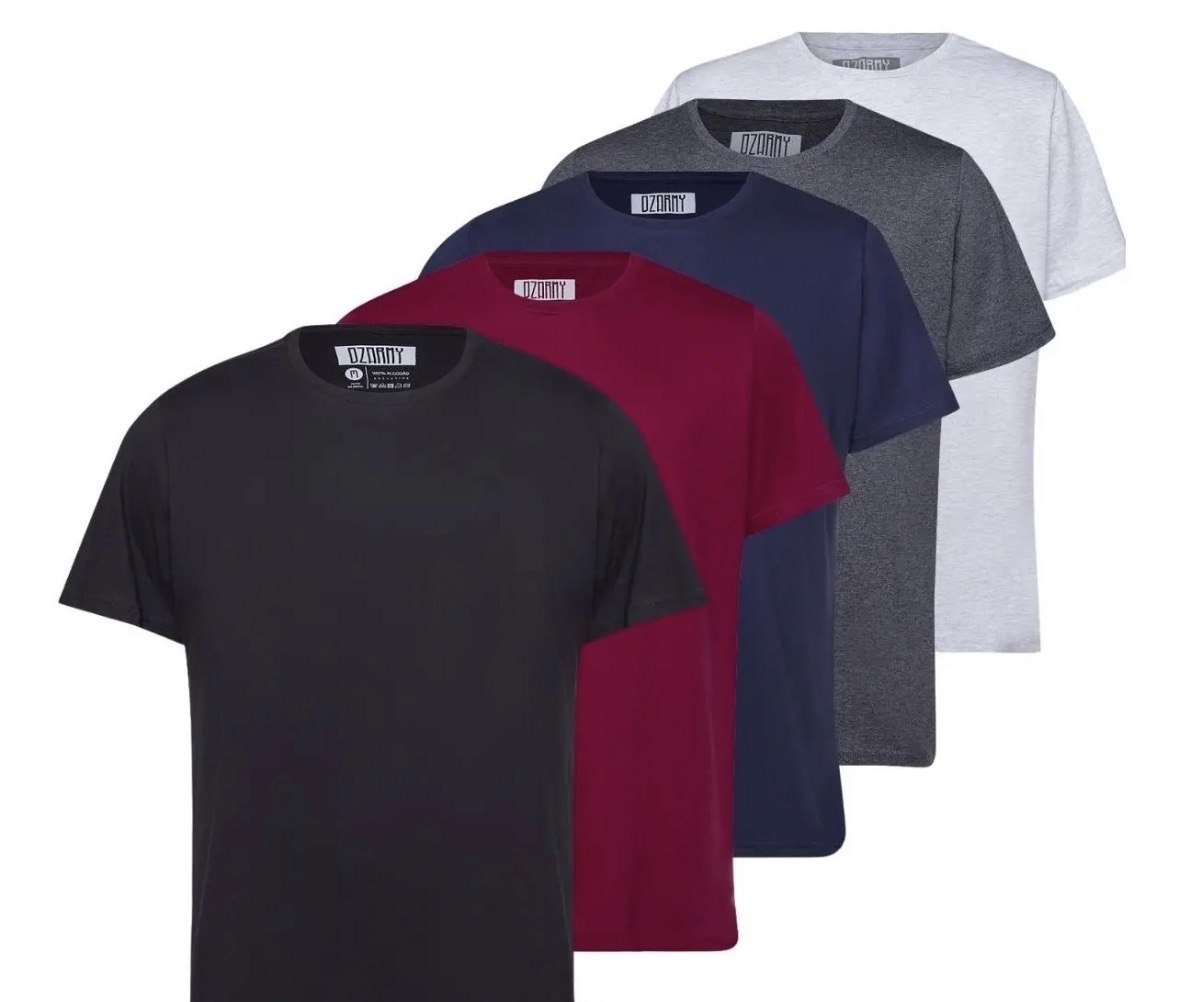 Kit 5 Camiseta Camisa Masculina Basica Algodão Premium Top
