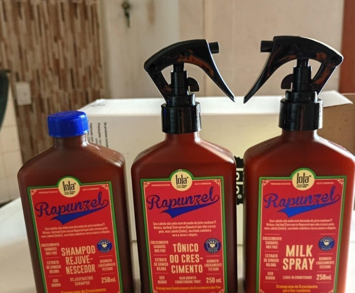 Kit Lola From Rio Rapunzel Shampoo  Tônico  Milk Spray