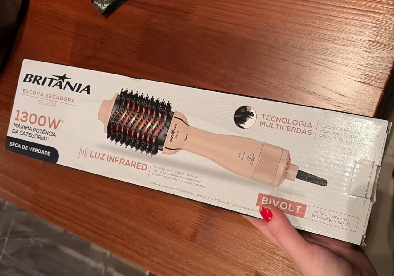 Escova Secadora Britânia Soft 4 em 1 1300W Bivolt